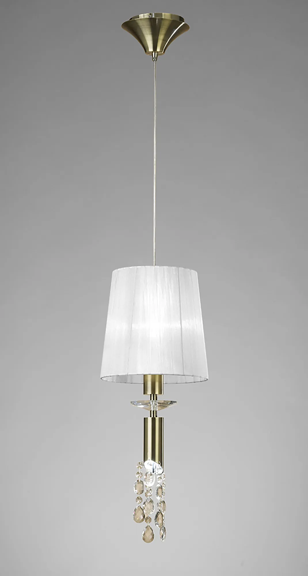 M3881/WS  Tiffany AB Crystal Pendant 1+1 Light